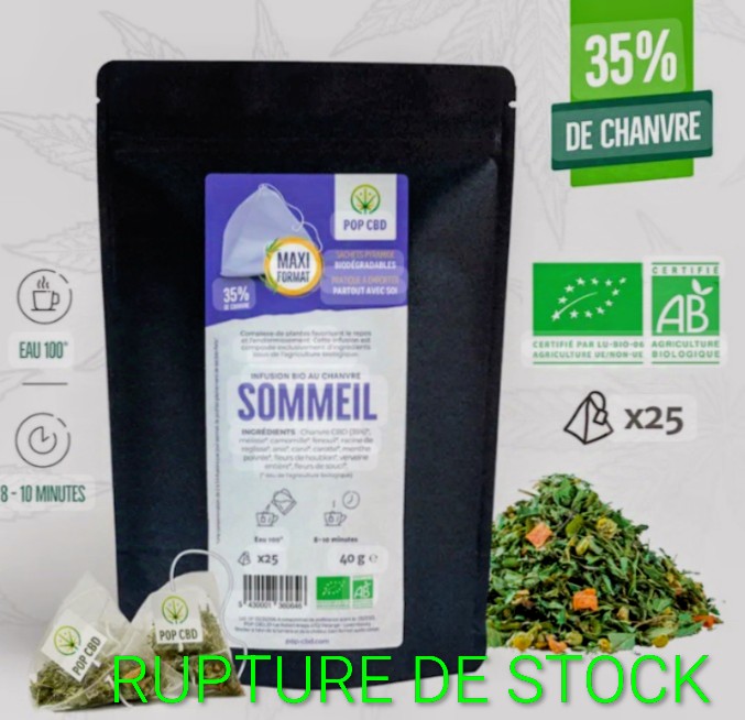 INFUSION CBD BIO SOMMEIL EN SACHETS PYRAMIDE
