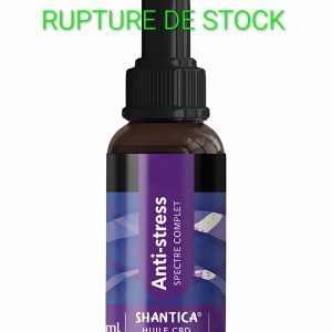 Huile CBD Spectre complet Anti-stress – Mélisse & Passiflore