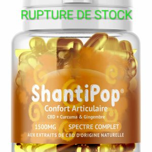 Gélules CBD liquides Confort articulaire – Curcuma & Gingembre