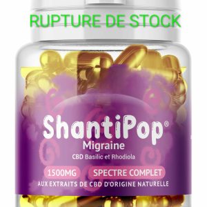 Gélules liquides Migraine : 1500mg CBD – Basilic & Rhodiola