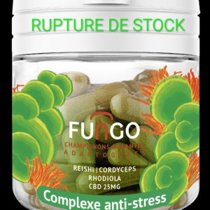 Gélules CBD – Complexe Antistress – Champignons et plantes adaptogènes