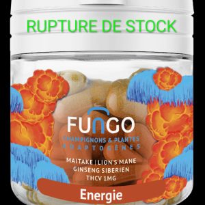 Gélules THCV – Energie – Champignons et plantes adaptogènes
