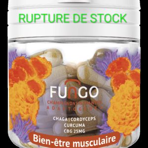 Gélules CBG – Bien être musculaire – Fungo – Champignons et plante adaptogènes