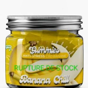 Gummies CBD Anti-Stress I Banana Chill I 20mg CBD, Gaba & Magnésium – Sans THC – 30 gummies